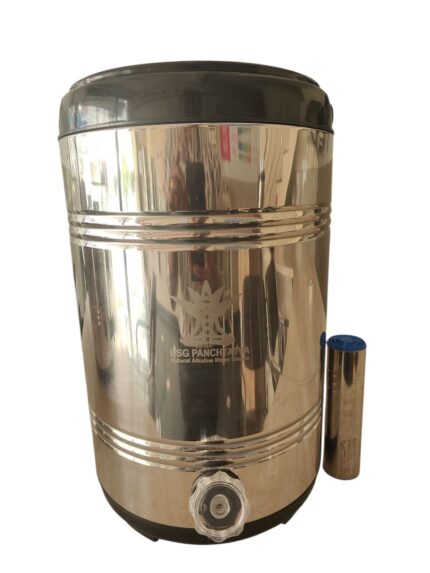 Steel water camper 12Ltr with Steel Candle