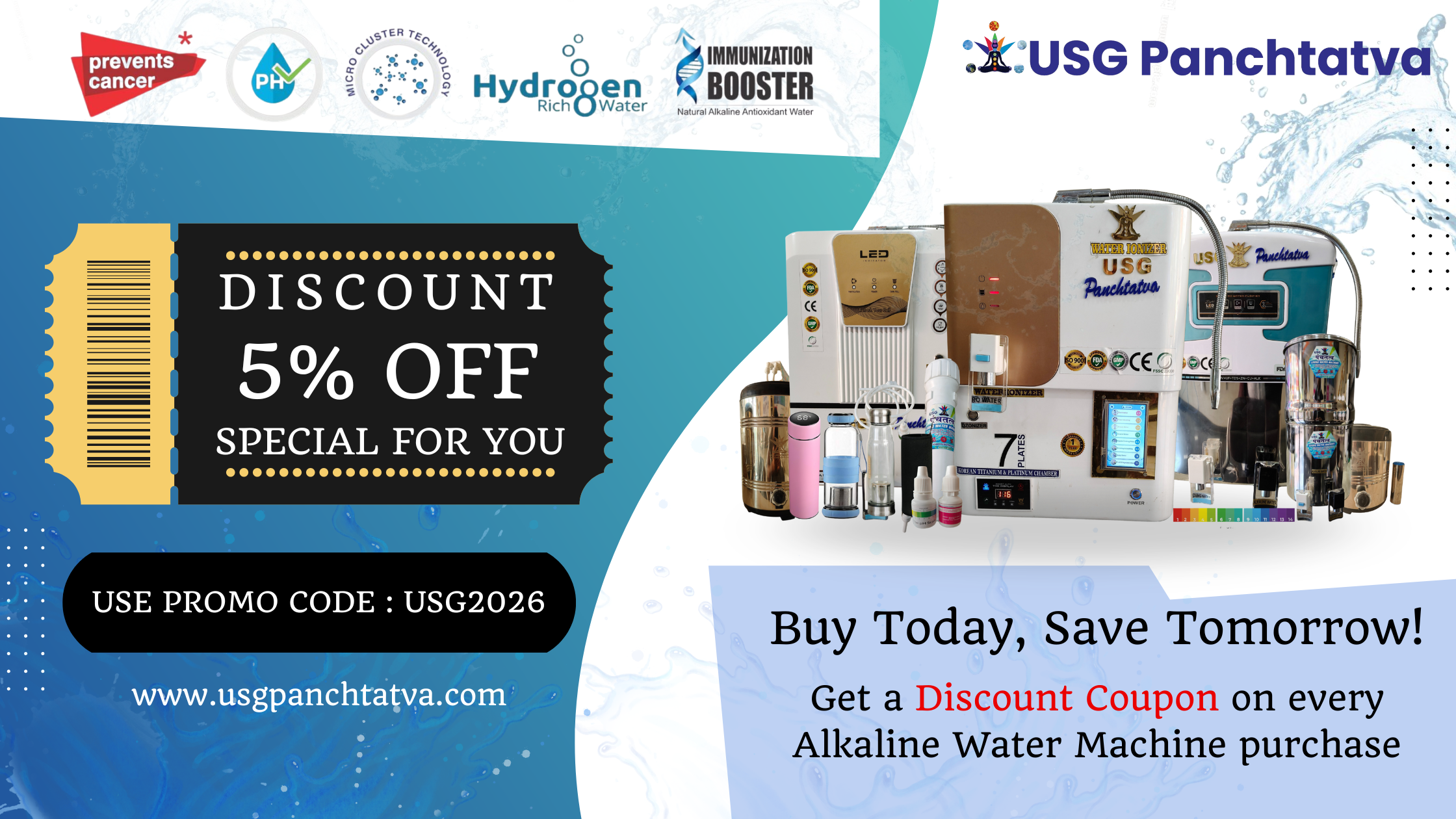 Fresh, pure water — every single day. (1920 x 640 px) (2240 x 1260 px)